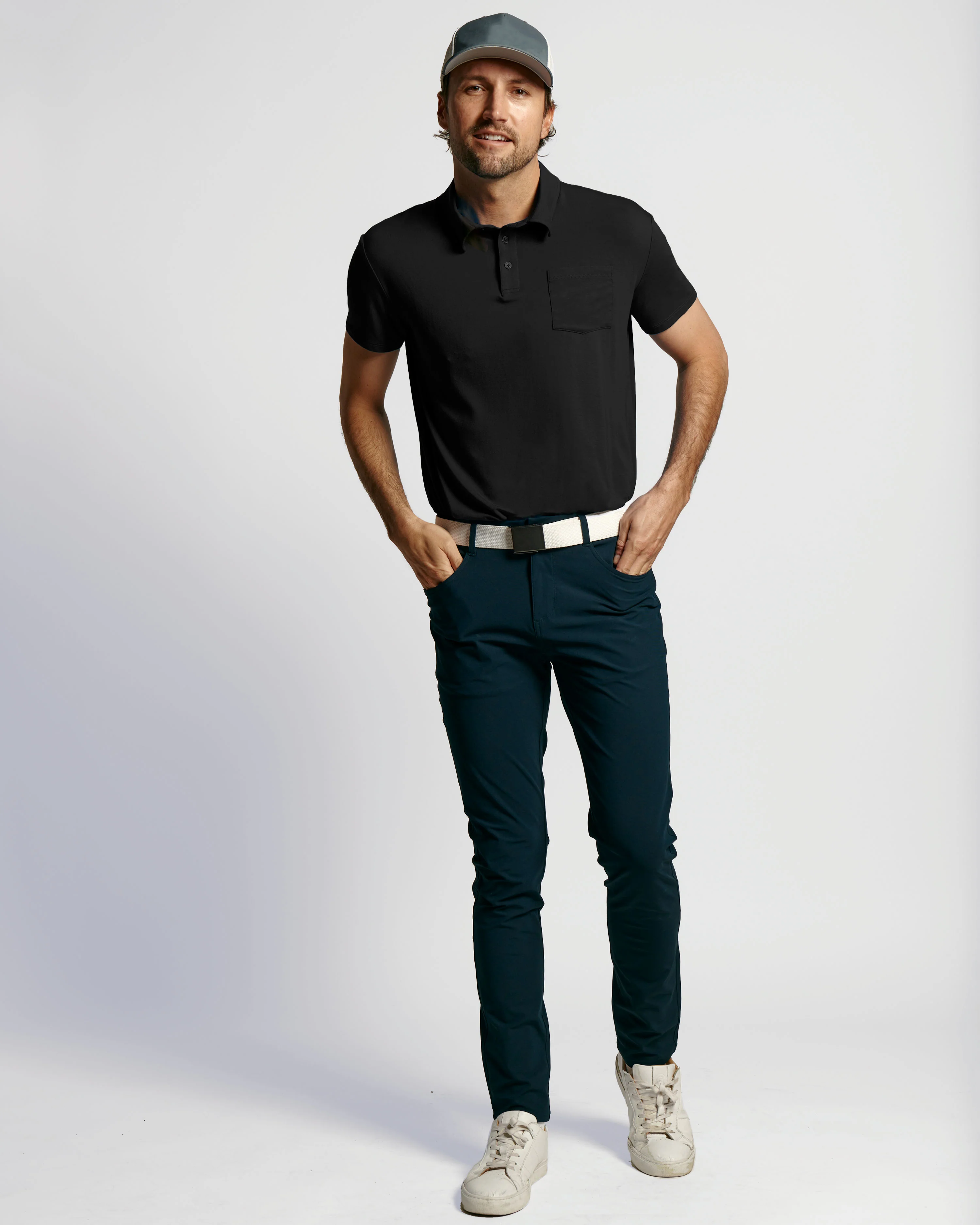 No Show Polo - Black - Image 5