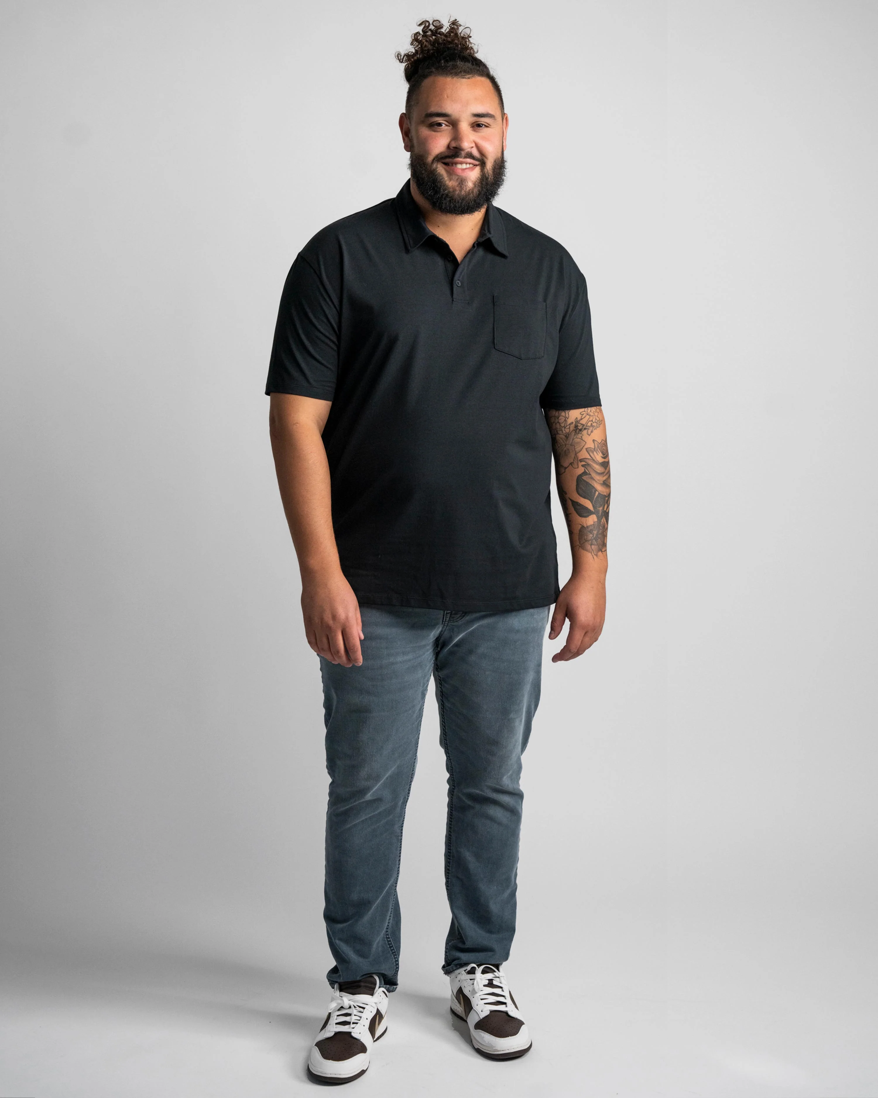 No Show Polo - Black - Image 7