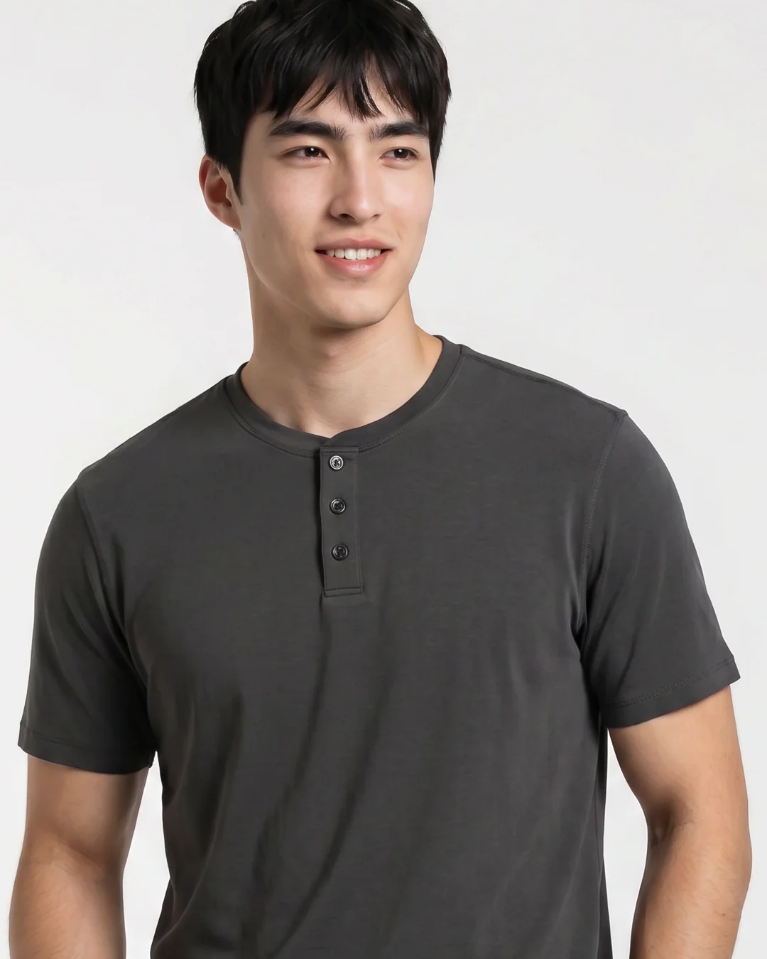 Sweat Defender Henley - Asphalt - Image 3