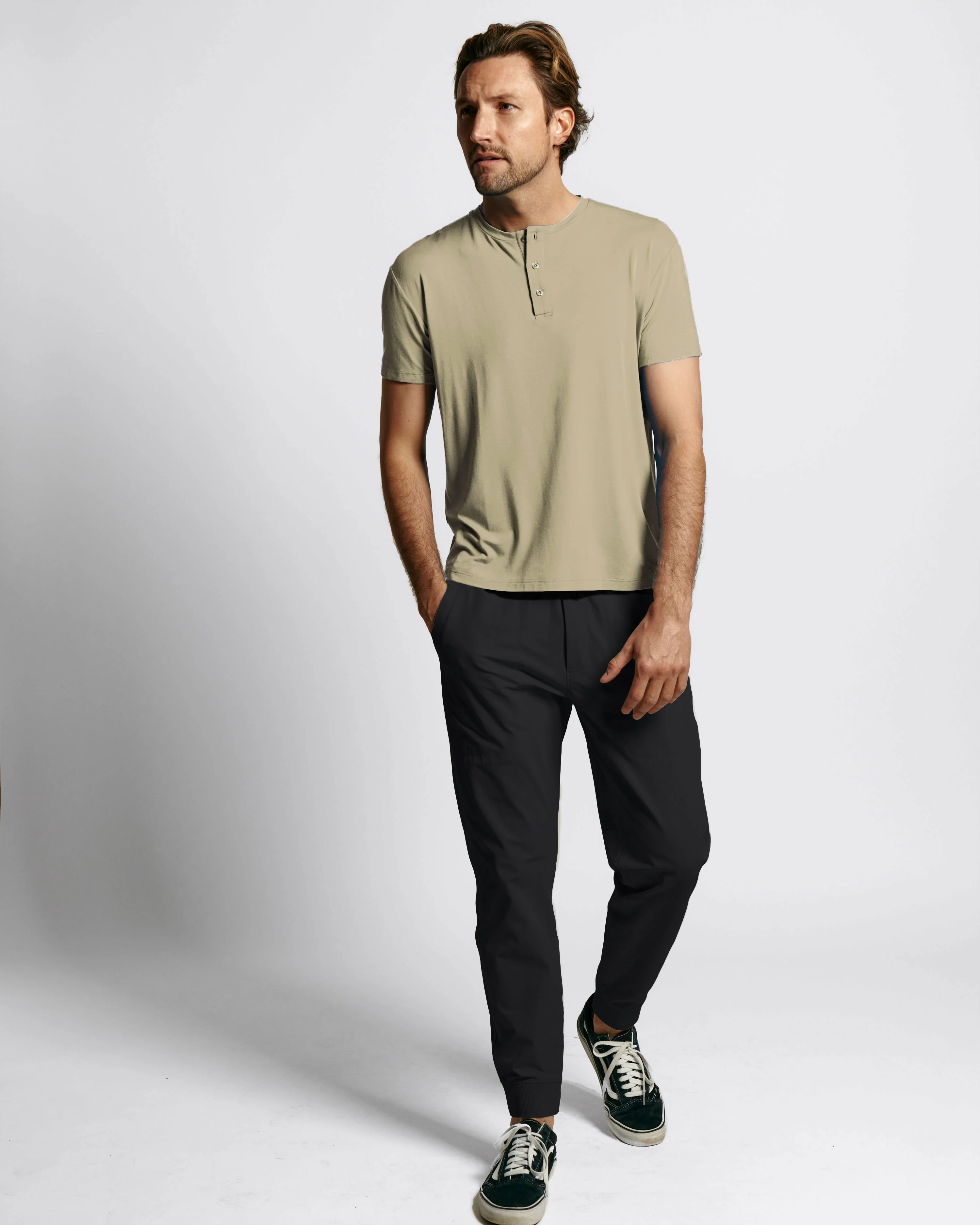 Sweat Defender Henley - Smokey Taupe - Image 4