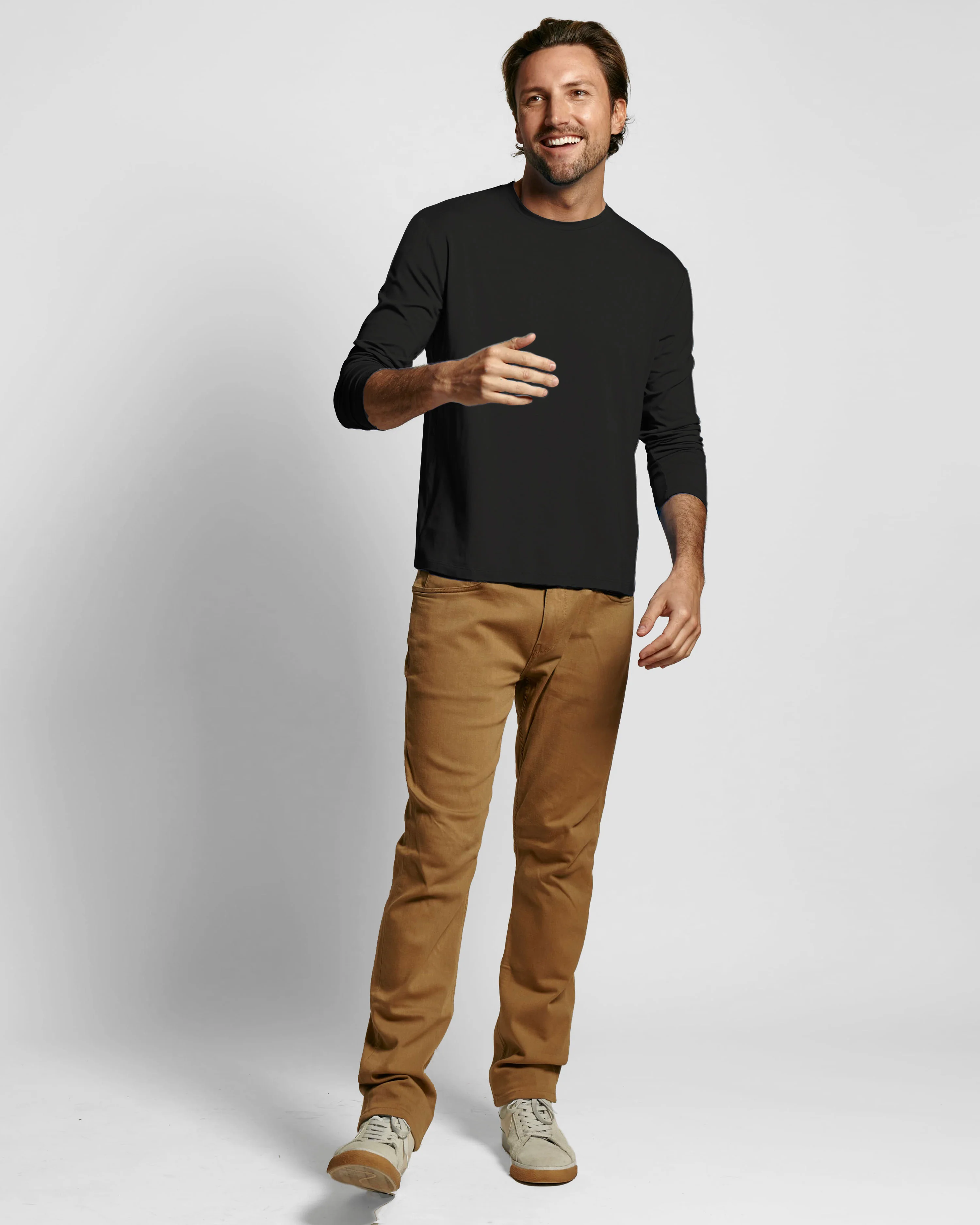 Sweat Defender Long Sleeve Crew - Black - Image 5