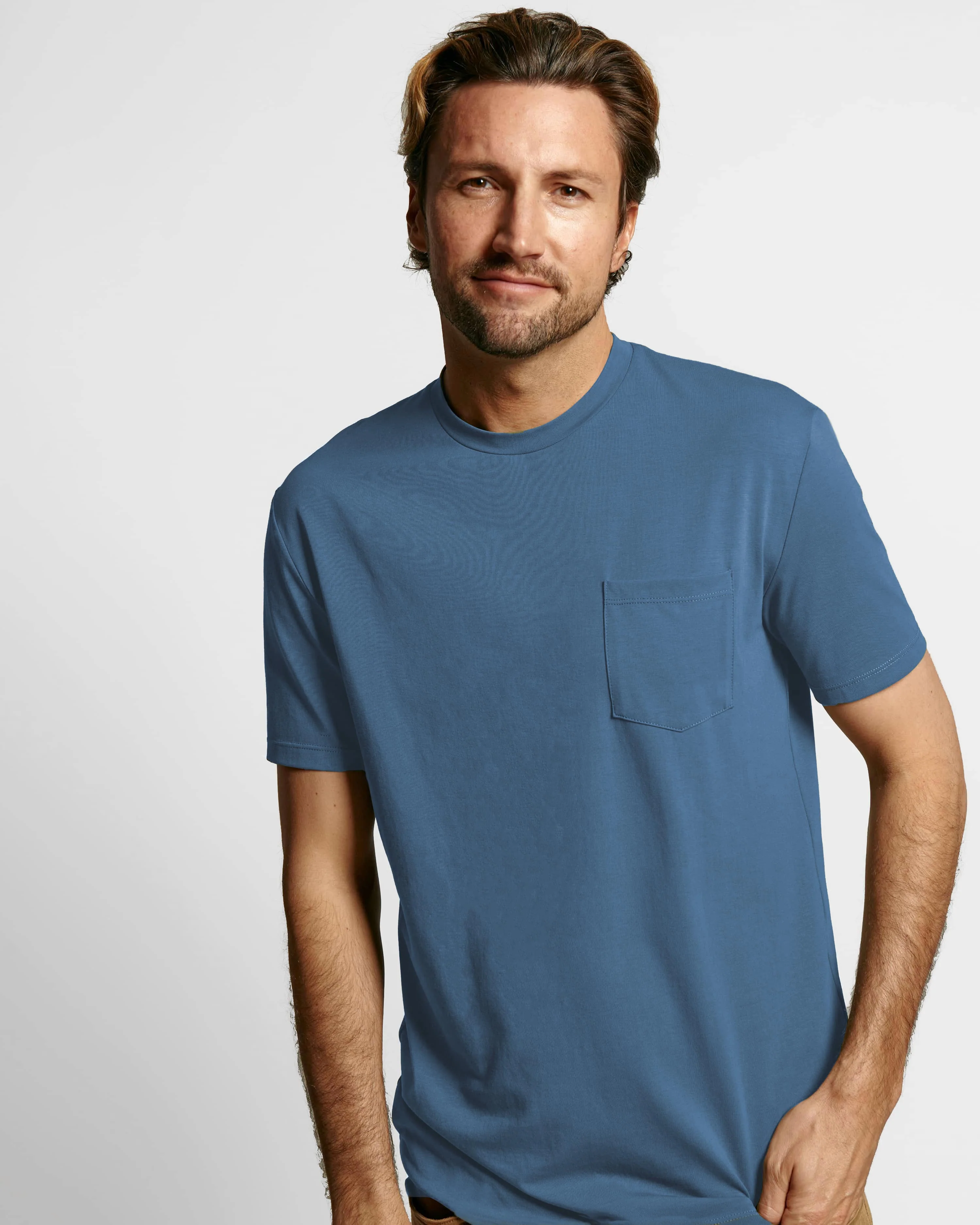 Sweat Defender Pocket Tee - Marine Blue - Image 3